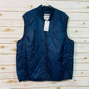 Goodfellow & Co Men’s Dark Blue Light Weight Quilted Sleeveless Vest size XXL